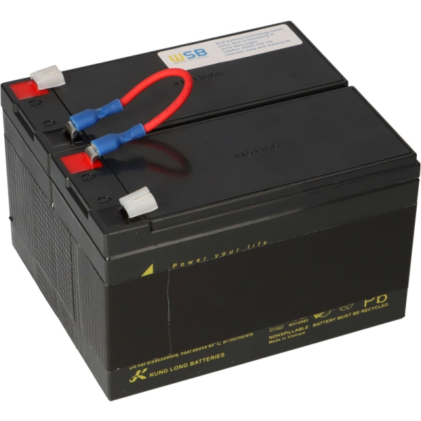 Akku kompatibel APC Back UPS RS 1200 1500 ersetzt RBC109 Akkupack